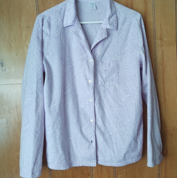 Adonna sleepwear pajama shirt long sleeve purple 🟣 size 2X - Picture 2 of 10
